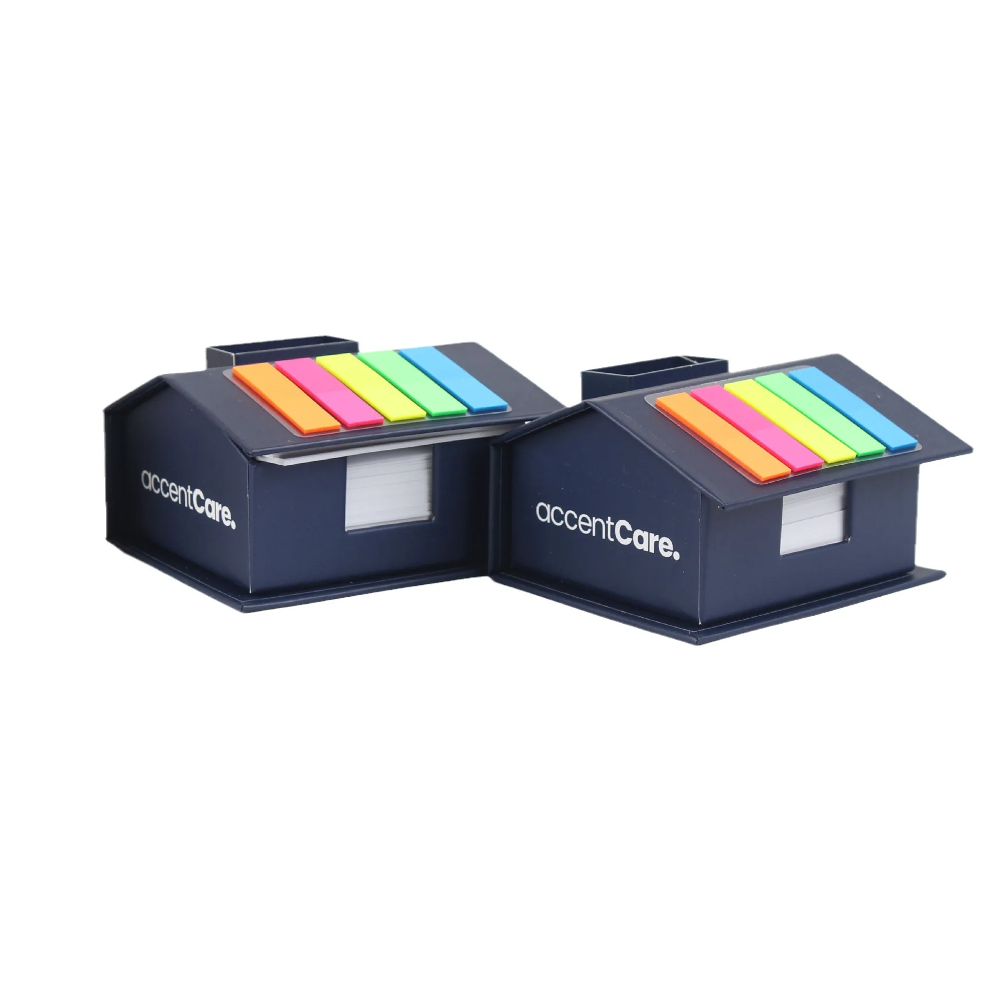 Customized promotional house shape sticky notes notes pad for architect construction real estate gifts