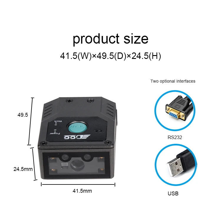 edoo 2d Barcode Scanner Module Rs485 Usb Rs232 Fixed Mount Scanner For Access Control Bar Code Reader