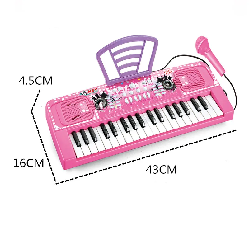 Children educational toy multifunctional electronic keyboard toy piano with microphone