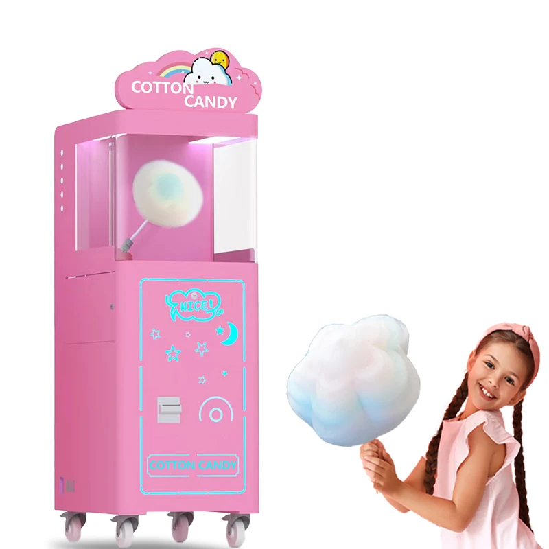 Mini Commercial electric fairy floss making flower cotton candy machine for sale