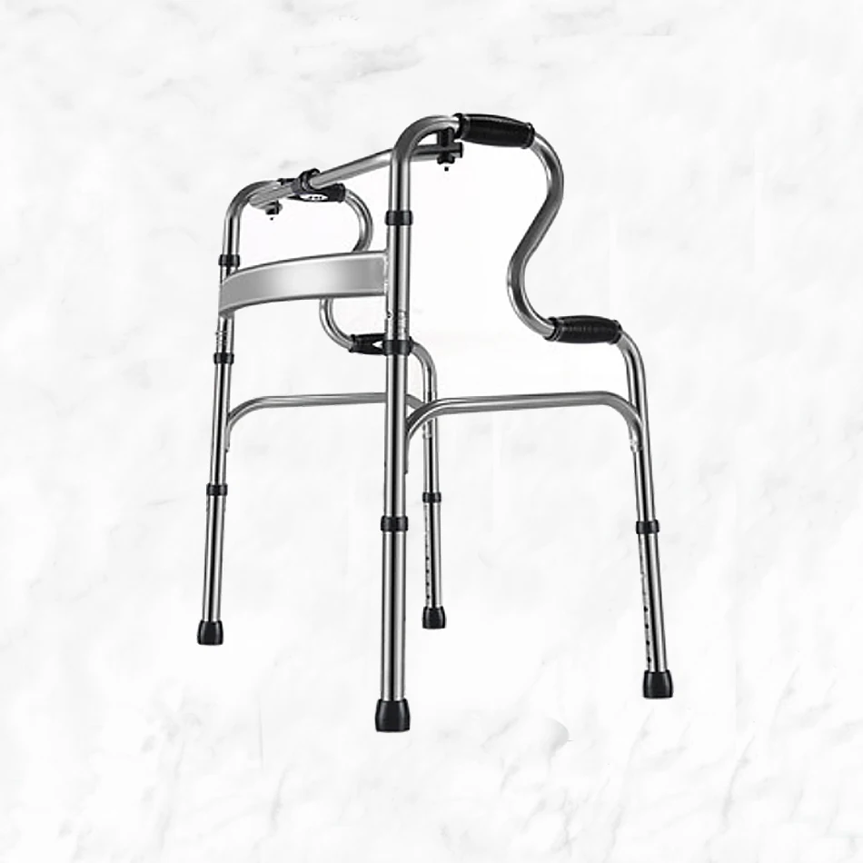 high quality aluminum frame walker Adult crutches walking aids for disabled hospital folding walkers