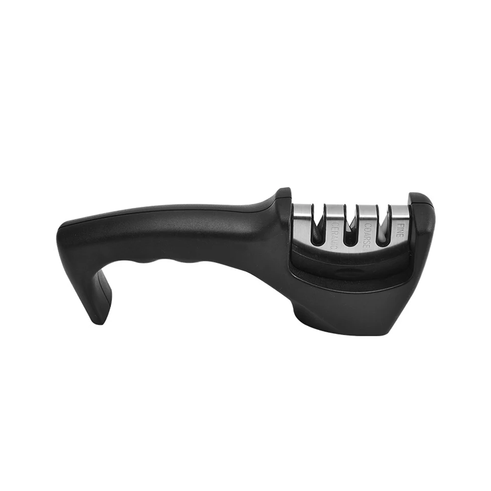 Профессиональная ручная точилка для ножей из нержавеющей стали, садовый ручной инструмент, точилка для кухонных ножей