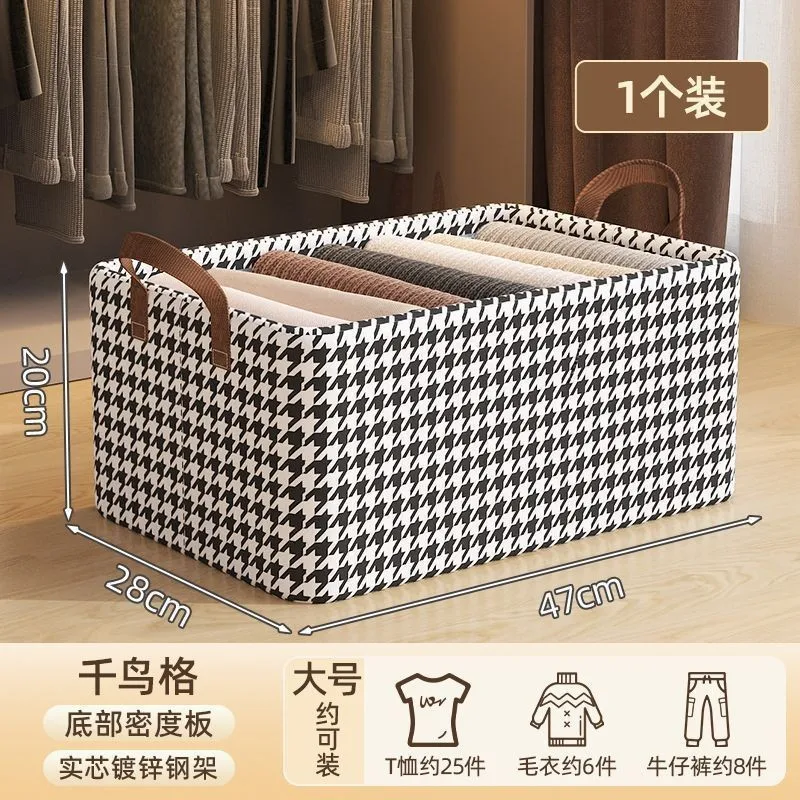 Best Price Foldable Grey Linen Fabric Wardrobe Clothes Organizer Bed Sheet Duvet Cover Storage Cube Organizer