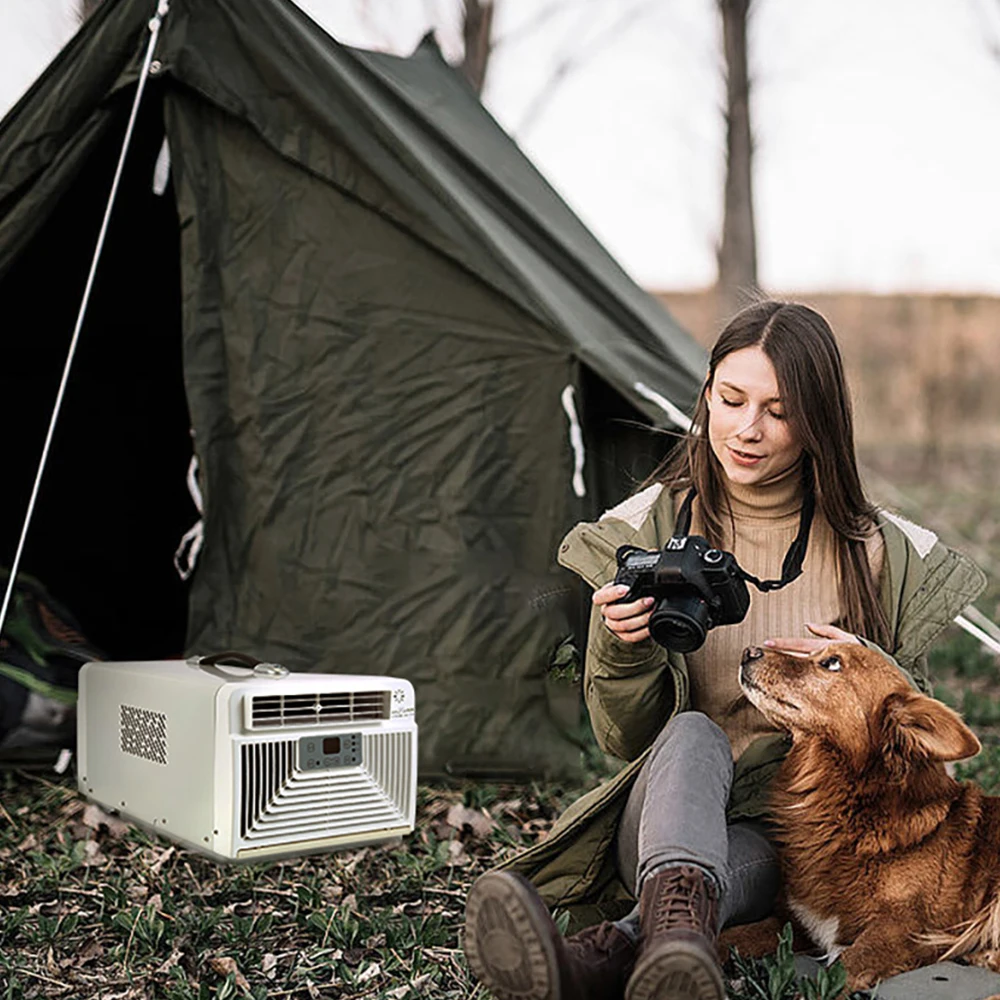 Factory Hot Sale portatif klima Portable cooling heating camping air conditioner r134a Smart tent mini air cooler for Camping