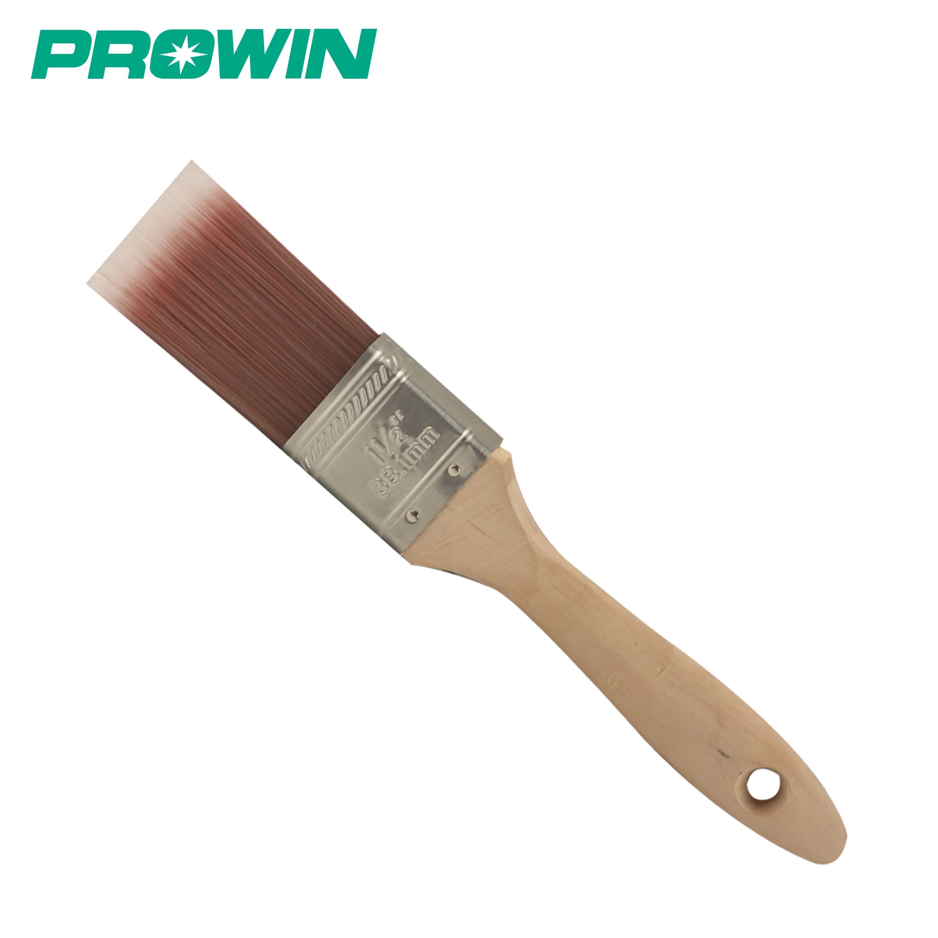 PROWIN Free Sample Top Pick Angular Polyester/Nylon Trim Wood Handle Paint Brush