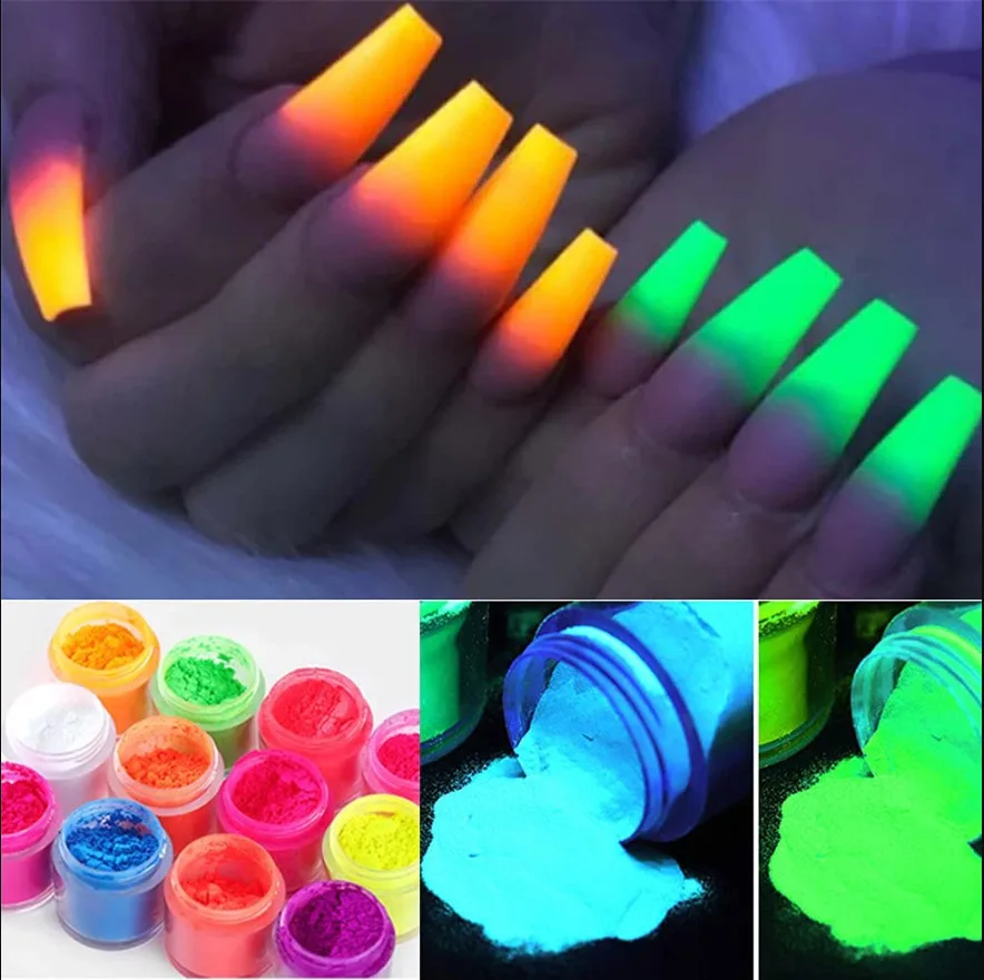 Glow in the dark Fivor brands of acrylic powder nail acrylic powder wholesale