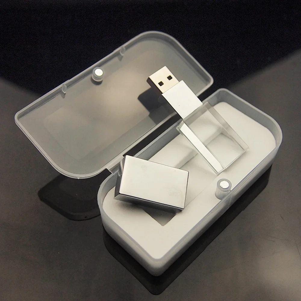 Custom logo transparent usb flash drive 1gb 2gb 4GB 128M 512MB gift pendrive flash disk