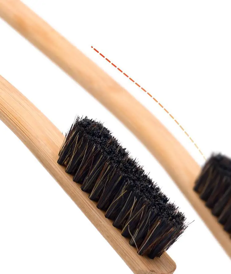 Hog Hair Brush Long Wood Handle for Hearth Tidy Car Home Workshop Woodworking