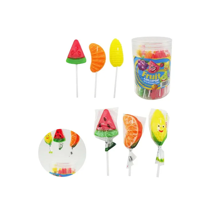 Lollipop Fruit Flavor Lollipop Normal Stick Sweet And Sour Candy