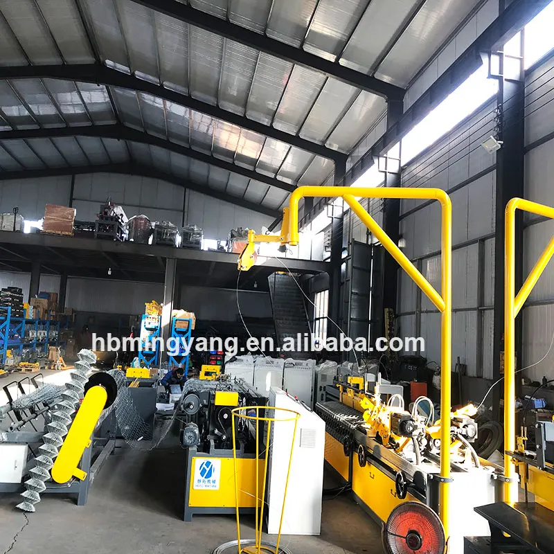 Good quality PLC control Stainless Steel Chain Link Fence Machine Production Line