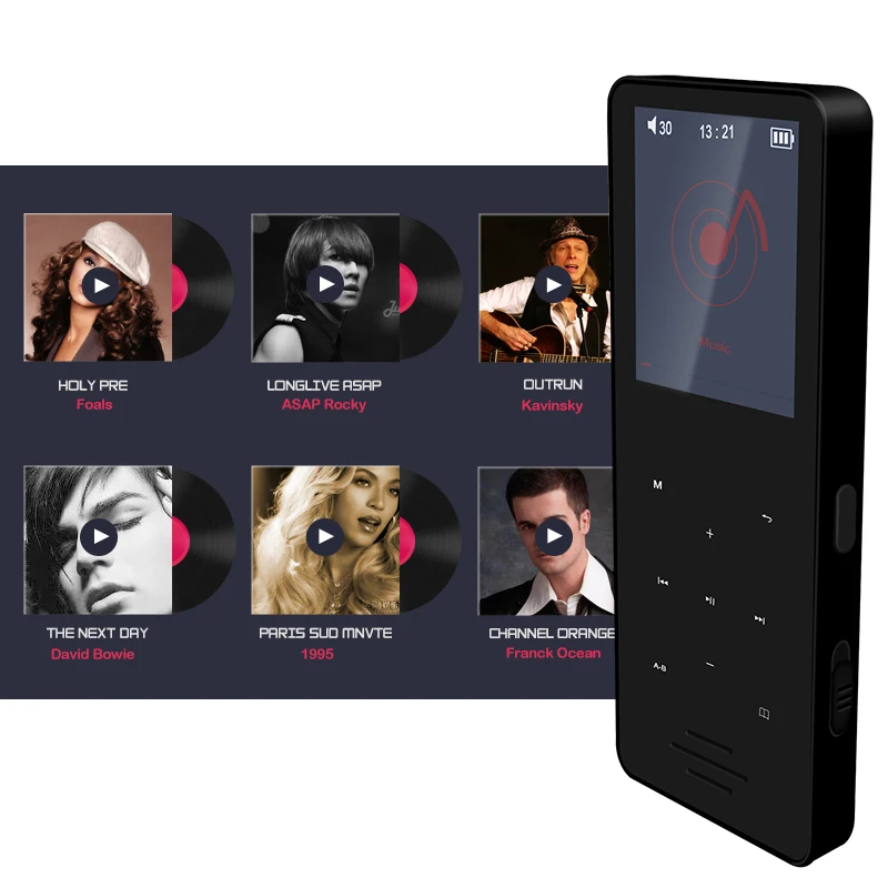 Мини mp3-плеер Aomago беспроводной модуль чипа Поддержка WAV WMA TF-карты 128 ГБ памяти расширение MP4 видеоплеер