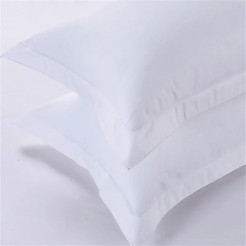 Wholesale Hotel Linen Embroidery Duvet Cover Fitted Bed Sheet Set 3cm Stripe 100% Cotton Bedding Set
