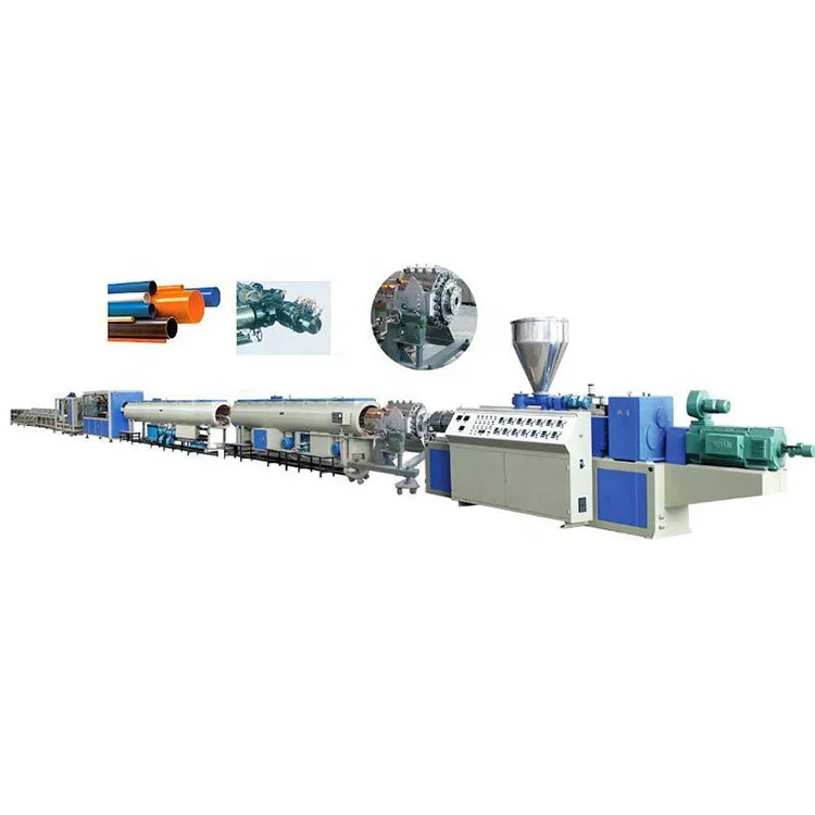 PP PVC mute drainage pipe extruder making production machine