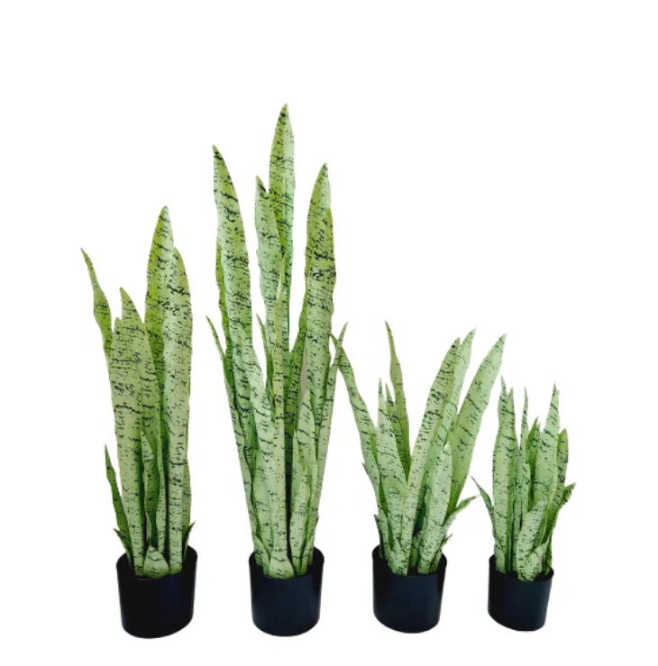 50/62/80/100cm Indoor Plastic Artificial Bonsai Snake Plant Sansevieria Plant