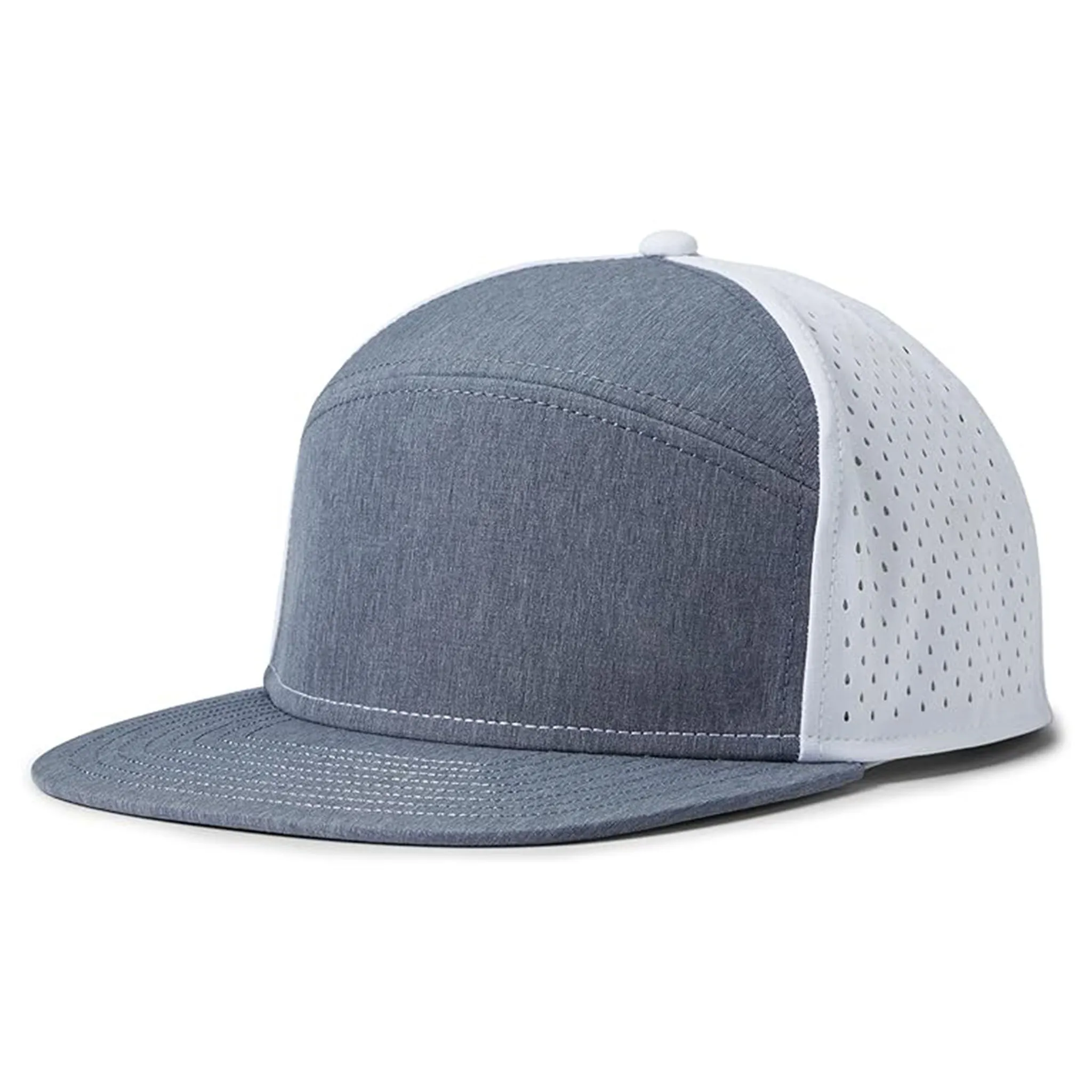 Custom Pattern waterproof quick Dry Olive Flat Brim hydro performance laser hole perforated brand golf snapback gorra caps hats