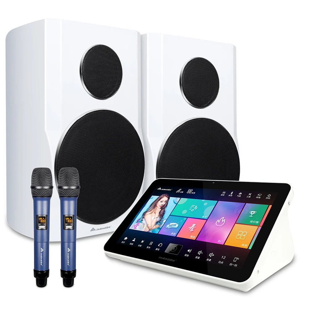 15.6' 4K Touch Screen 4TB AI Song-Selection Karaoke Machine Android/ Jukebox Dual System All-in-One Karaoke System Player