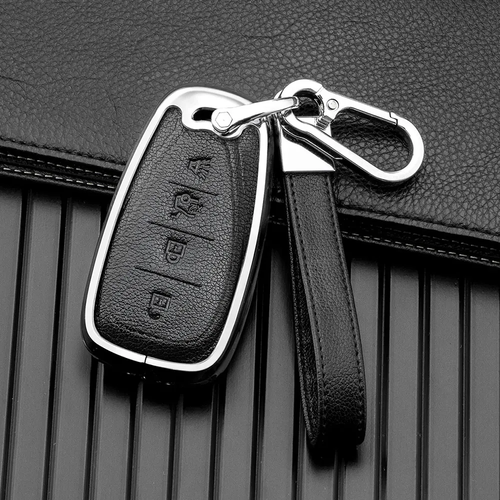 Metal full protection car key fob case cover fit for 2016-2022 Chevrolet Malibu Camaro Cruze Traverse Sonic Volt Bolt Equinox