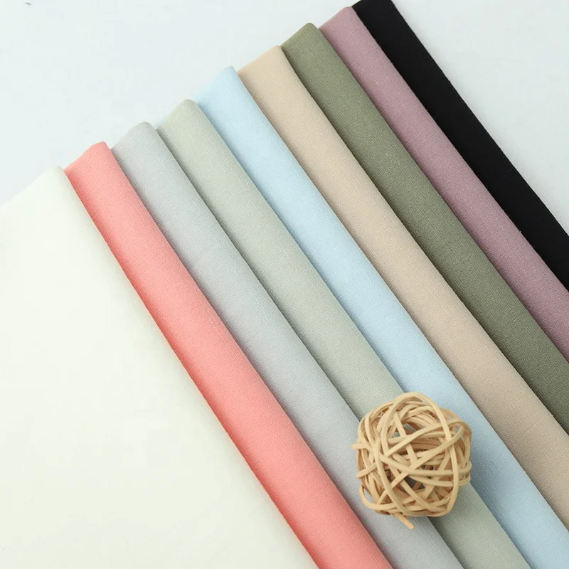 HOT sale !!! Wholesale spring children clothing fabric pure color woven cotton stretch fabric of in stock