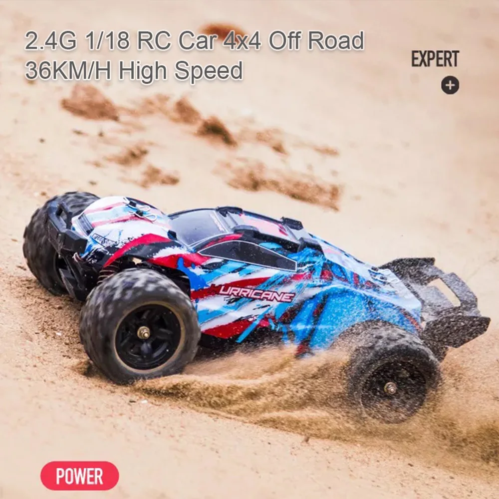 HS18321 2.4GHz 1/18 4WD Remote Control Off-Road RC Truck 4x4 High Speed 36KM/H Electric Speed Control RC Car