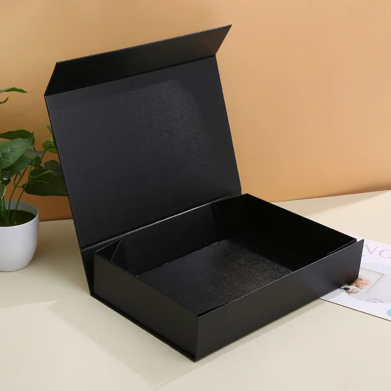 Wholesale Factory  Custom Logo Black Gift Box Heaven And Earth Cover Cardboard Packaging
