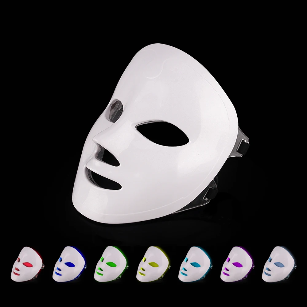 Wholesale custom facial led mask face light 7 color facial skin care mask