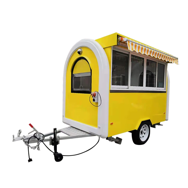 Factory Outlet Customized Multifunctional FRP One-Year Warranty Coffee Bar Mobile Trailer for Fried Chicken
