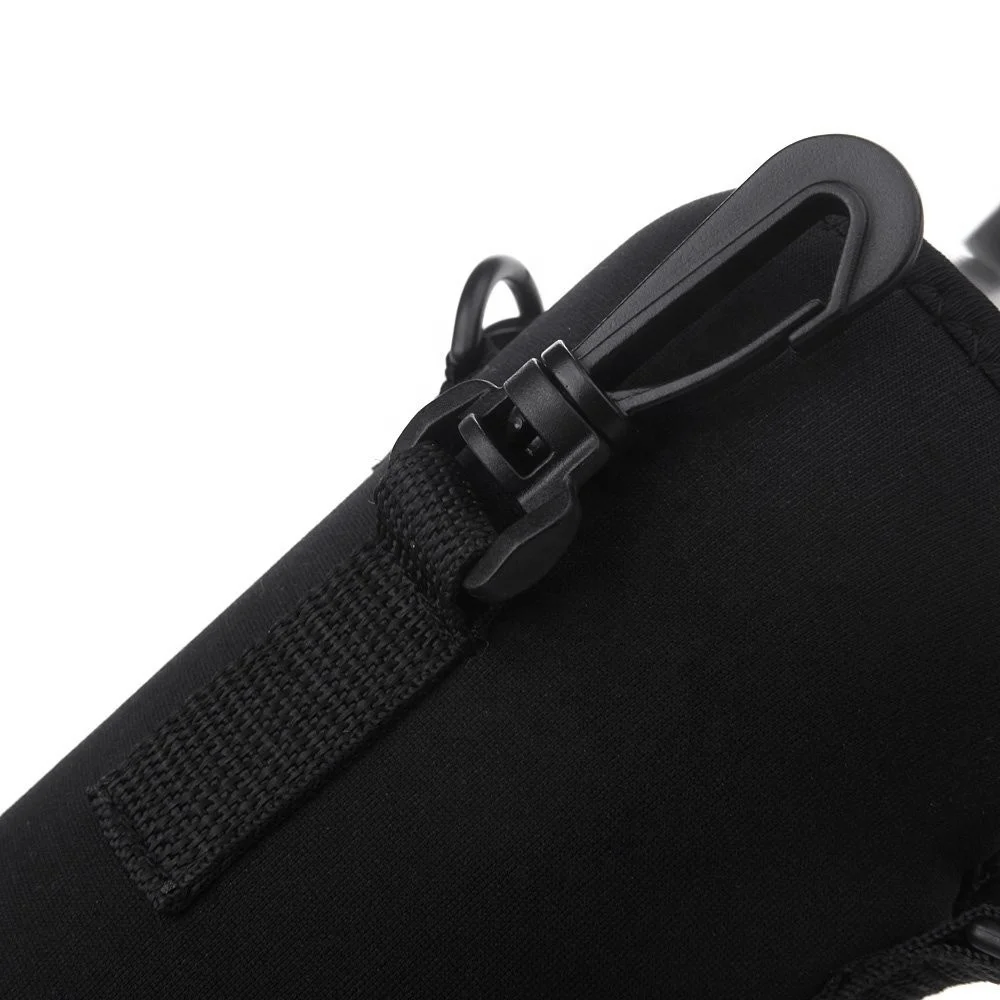 thermal aluminum hiking neoprene water bottle cover strap shoulder holder bag