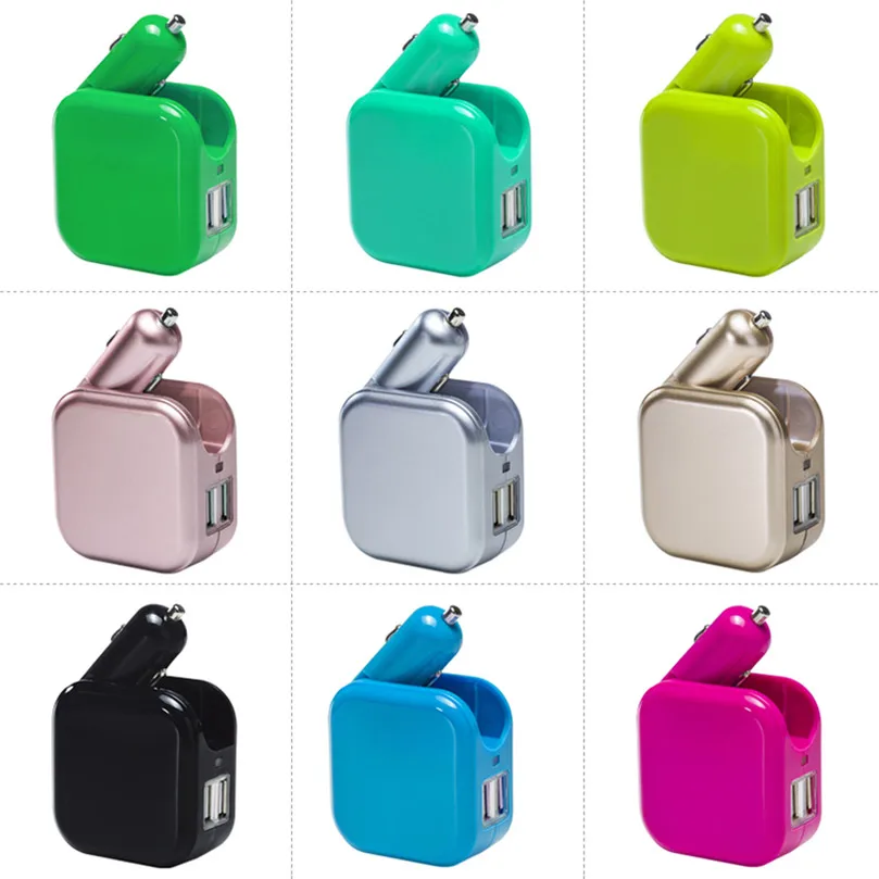 Mobile phones, tablets, mp3 devices use home charger + car charger