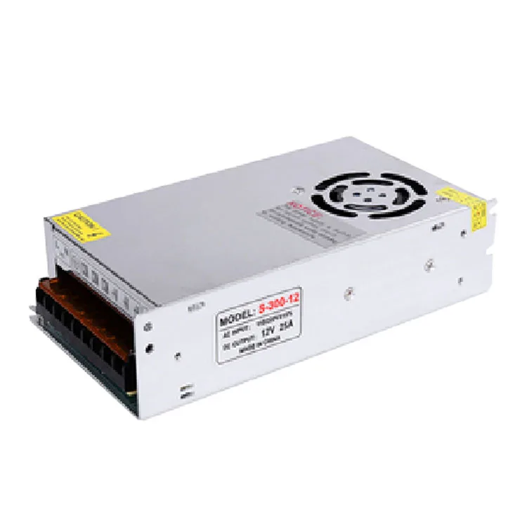 High quality switching power supply Aluminum housing AC110-240v DC12v 300w IP20 standard power supply