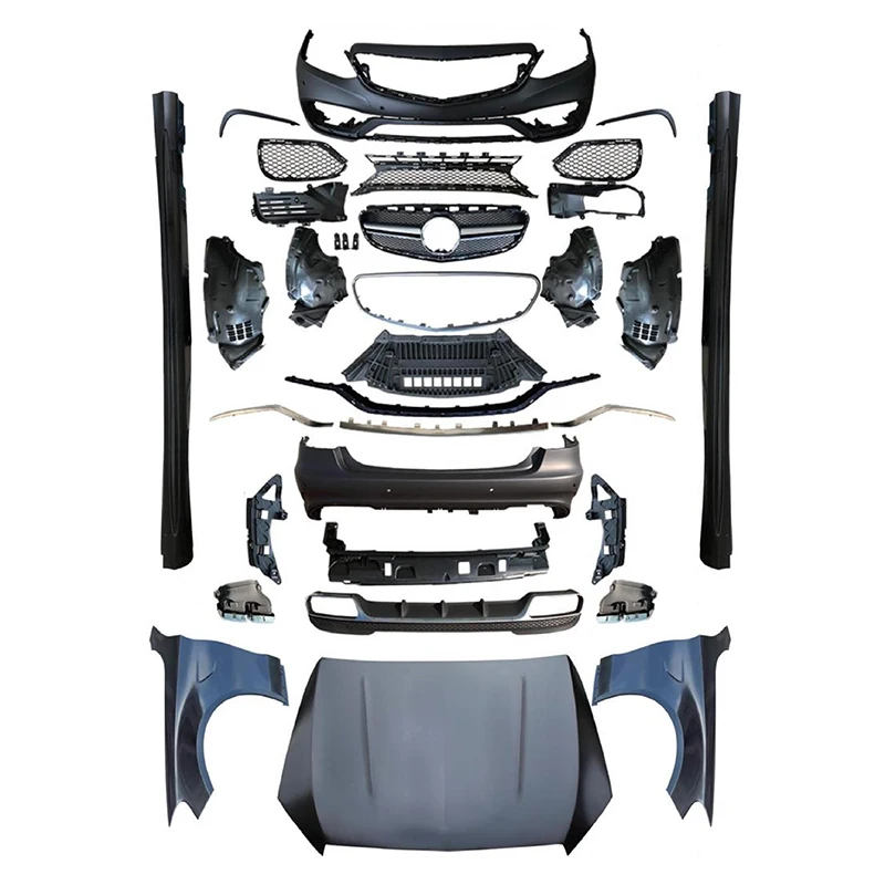 Hot Selling Car Modification Bumper Grille Upgrade Body Kit For Mercedes-Benz E-Class W212 Late Change To E63 AMG 2010-2015