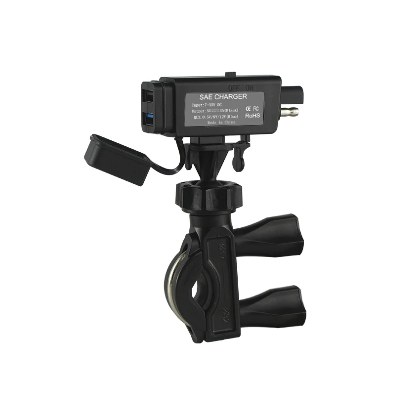 Waterproof Quick Charge 3.0 Dual Qc3.0 Usb Power Outlet Adapter for 12V 24V Car Boat Motorcycle ATV RV Golf Cart Charger Socket