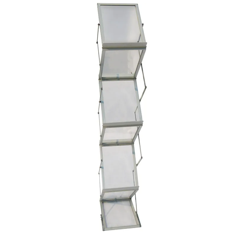 
Library Metal PlexiglassCatalogue Shelf Display Portable Rack Foldable Magazine Holder A3 A4 Magazine Stand  (62252698032)