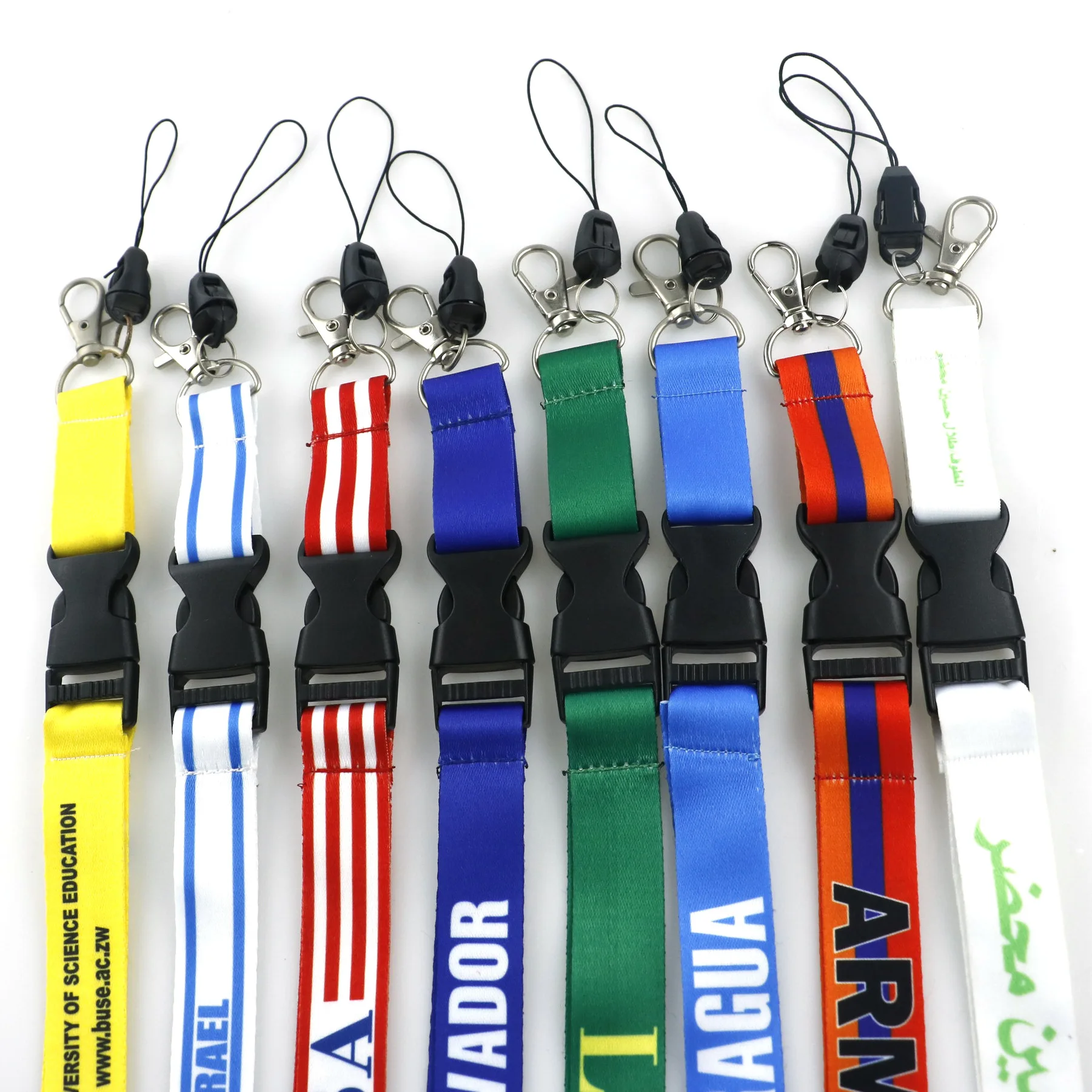 Manufacturer Medal hanging rope polyester Mobile phone lanyard Student ID lanyard sling Support customization