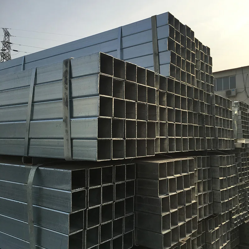 Galvanized Tubular Steel Gi Steel Square Pipe Hot Dip Galvanized Square Pipe