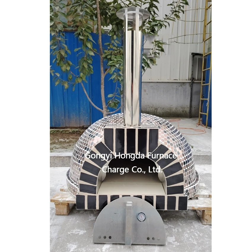 Garden Kitchen Big Round Oven Pizzas Bread 500 Degree Outdoor Woodfire Wood Fired Pizza Oven