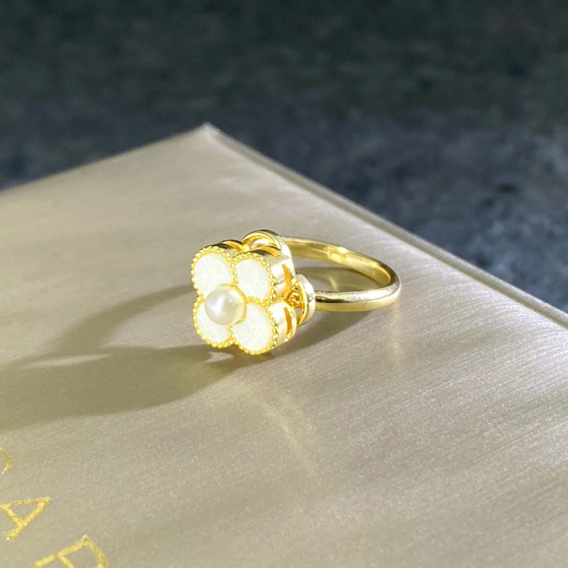 Stainless Steel Jewelry Fashionable Stainless Steel Index Finger Simple Hollow Zircon Roman Adjustable Ring For Women