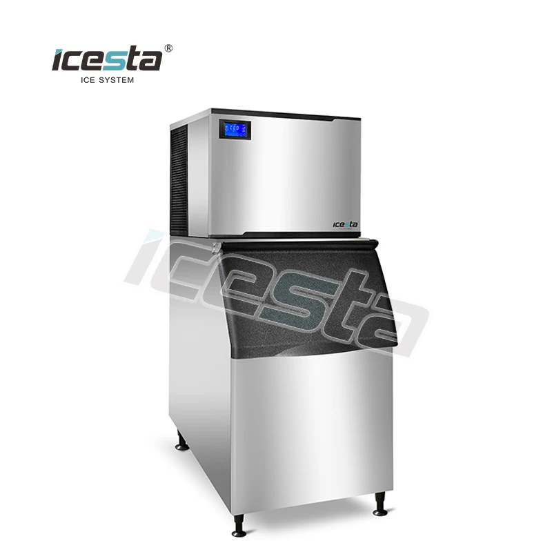 Customized  Icesta heavy duty sufficient ice production 465kg/24hours cube ice machine