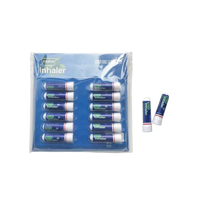 Essential Oil Custom Eucalyptus Essential Oils Nasal Inhaler Stick Cool Oil 2 In 1 Blank Nasal Inhaler Plastic Tube