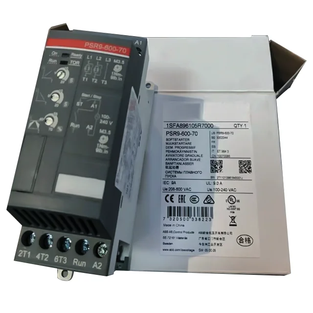 original and new Switzerland products AB-B brands soft starter PSR85-600-70 45kw 3 phase motor soft starter