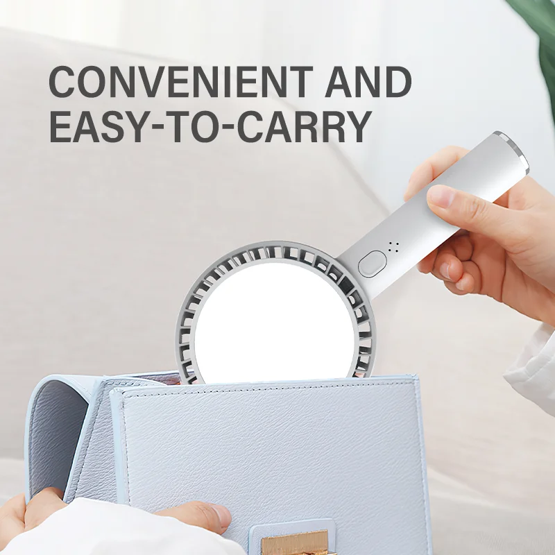 Outdoor Durable Using Portable Cooling Mini Hand Lady Rechargeable Hand Held Usb Fan