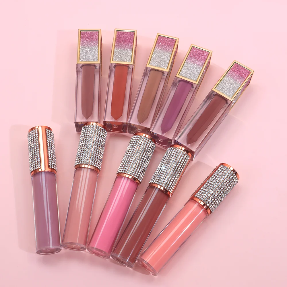 Wholesale Diamond Vegan Organic Makeup Lip Gloss Manufacturer Cosmetics Natural Luxury Private Label Lipgloss