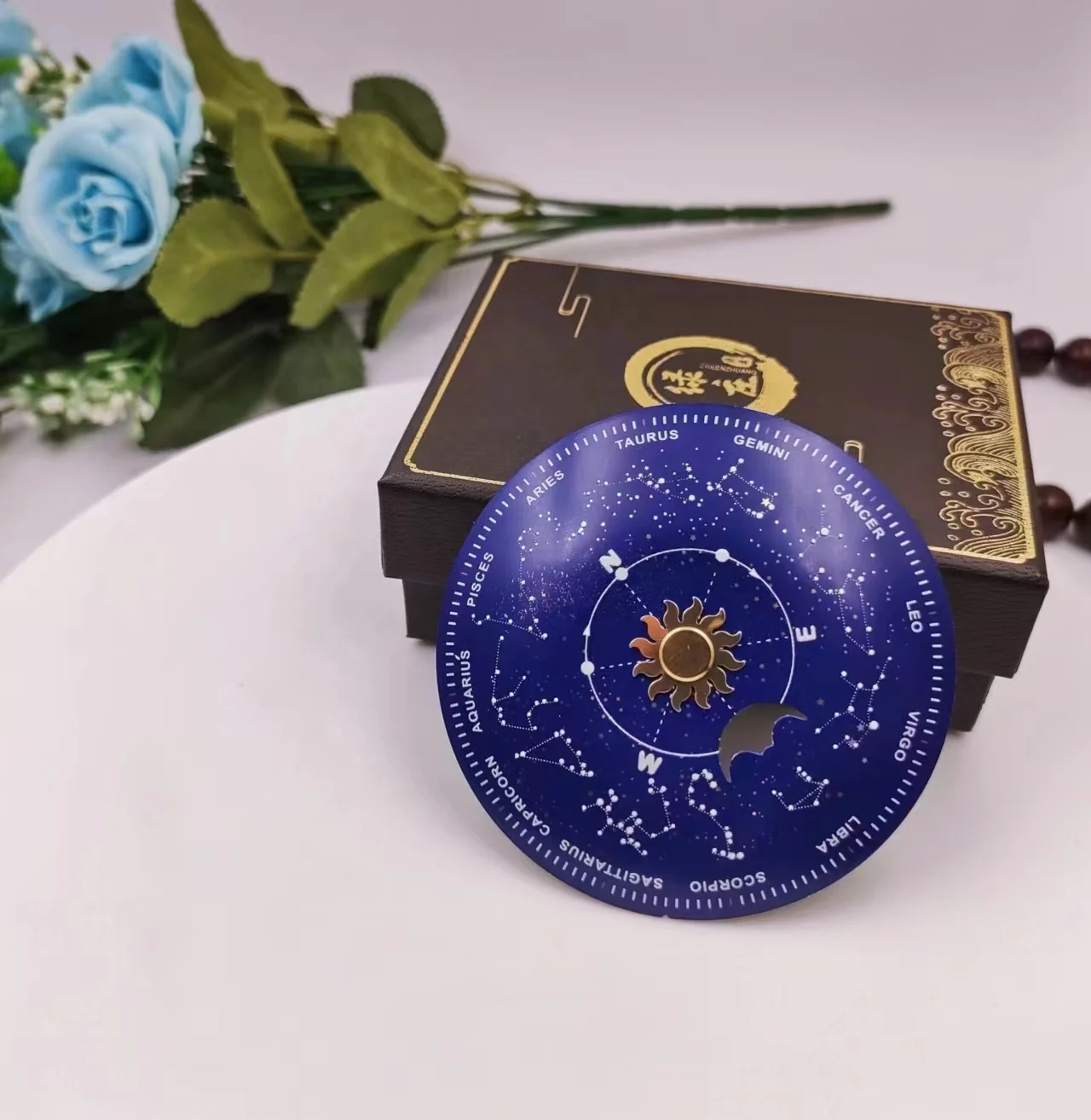 HONG QIAN Copper clock face home art decoration accessories aluminum metal clock dial factor direct delivery