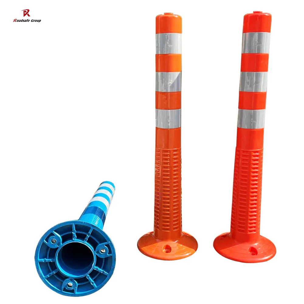 Safety Post Delineator Road Safety Bollard 750mm Flexible Bollard PU Traffic Post