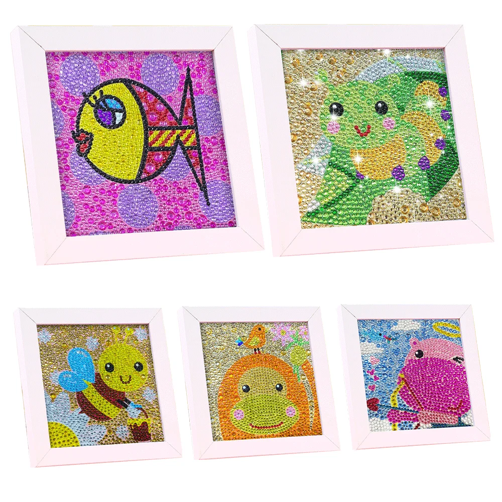 Diy Cute Cat Storage Painting Diamond New Peacock Special Wolf Butterfly Tray Magnet Anime Painting Diamond