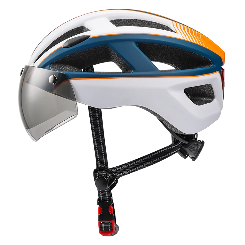 ANTMAX One Piece EPS Foam Lightweight Detachable Magnetic Goggles Cycling Helmet Adjustable for Adult Men Women Mountain & Road