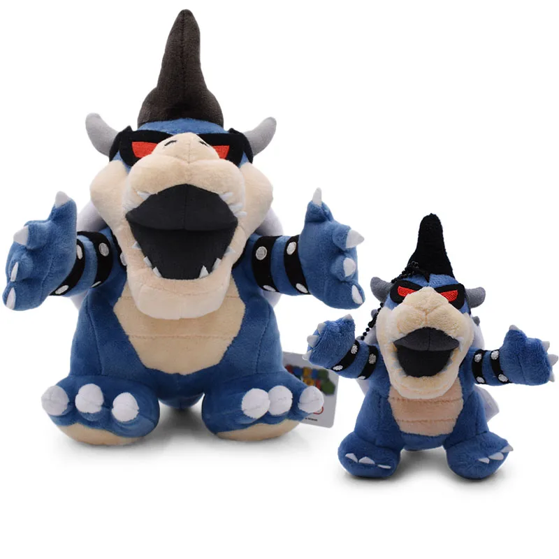 free shippingNew Cute Classical Game Dark Bowser Plush blue dark devil ultimate big devil  Kids Stuffed Toys For Children Gifts