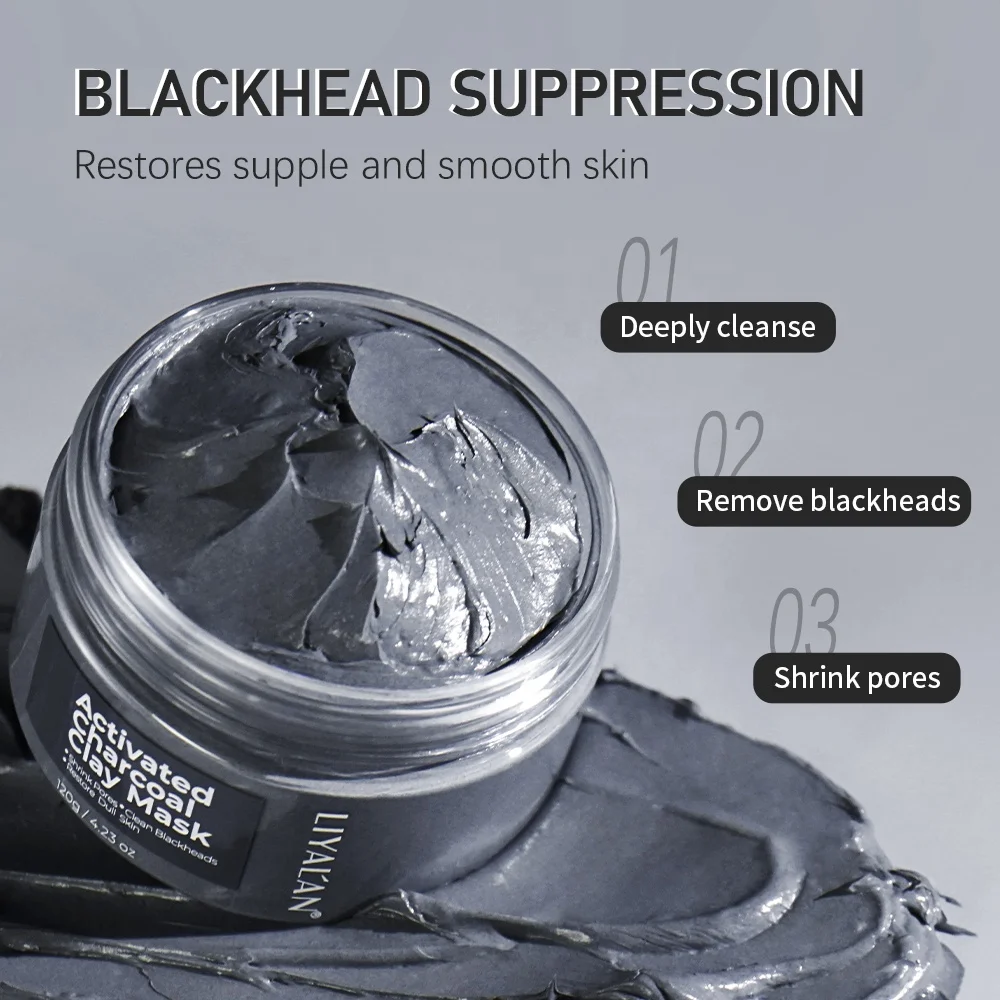 Маска для лица из черного бамбукового угля с активированным углем