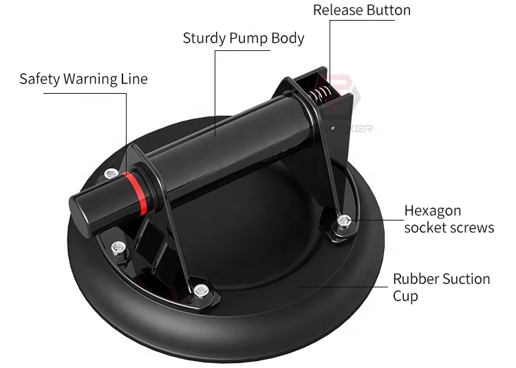 High Quality Rubber High Pressure 8 Inch Vacuum Sucker Vacuum Suction Pad Suction Cup