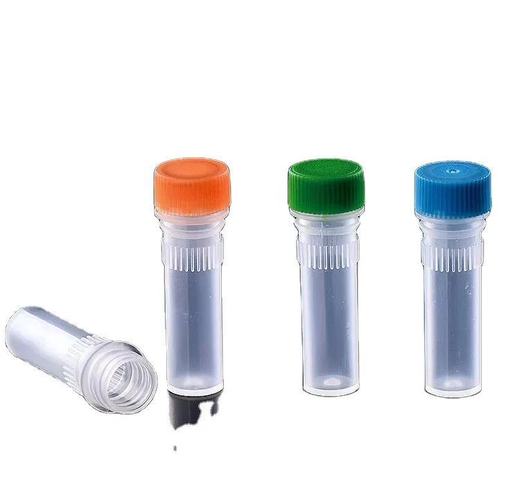 Laboratory Equipment Medical Disposable No DNase Transparent Sterile 2.0ml Cryo Tube