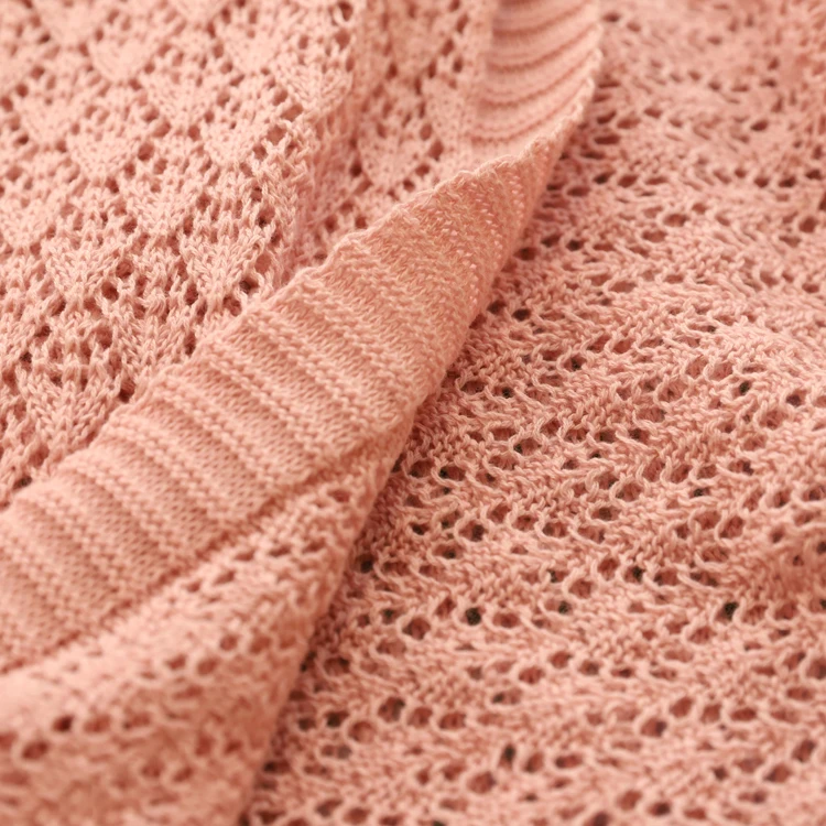 
Wholesale super soft micro fiber spring autumn pink pure colour air conditioner blanket for double bed couch sofa 